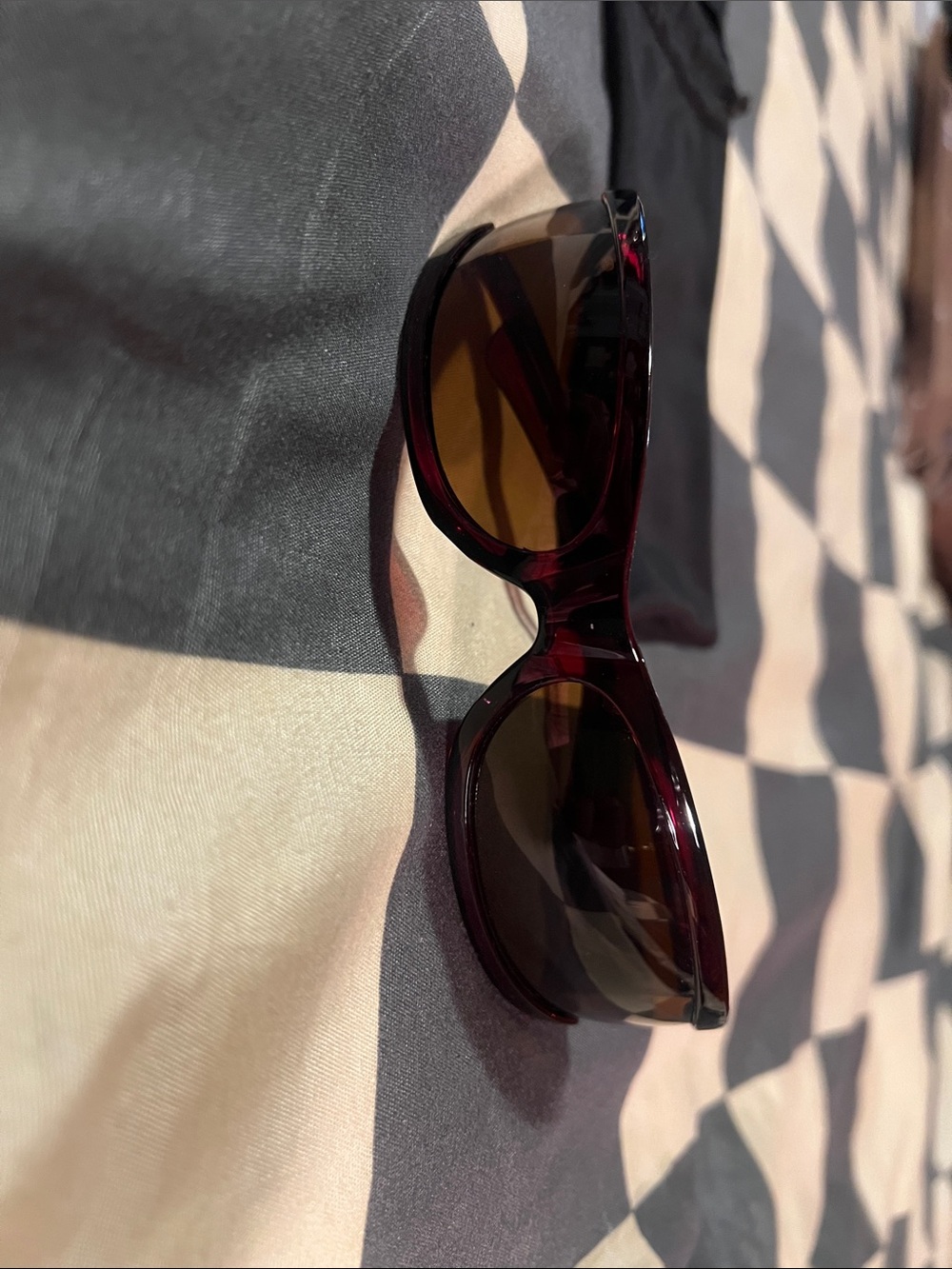 Classic Women's Sunglasses in Dark Red